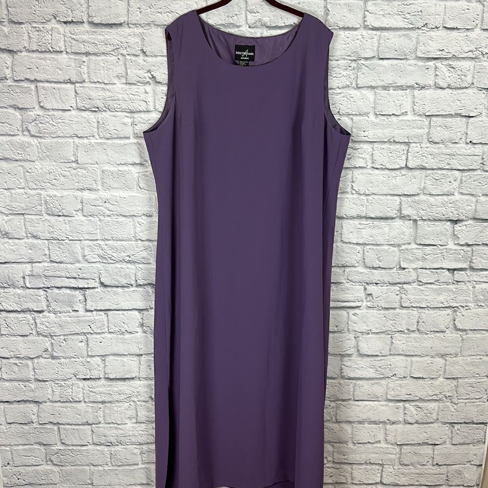 Positive Attitude Purple Dress Two Piece Set Size 24 - Picture 10 of 13